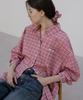 Tilaidai [Scrunch Set] Ray Overfit Check Shirt [Tisp05Sh01]_Red