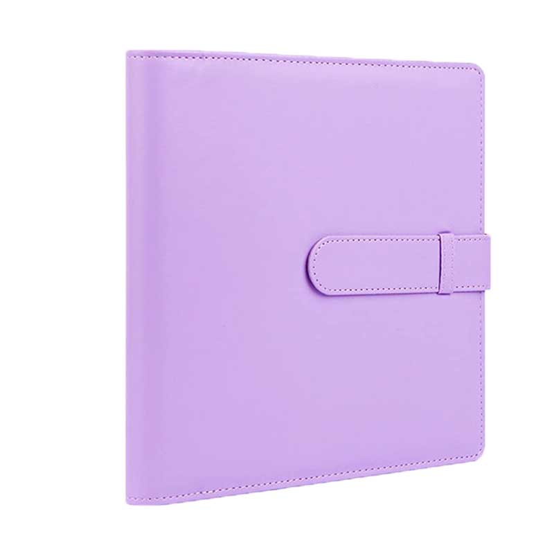 1PCS PU Square Card Photo Album Solid 256 Pockets Large Capacity Storage for Camera Album Photocard Holder Protectors Storage