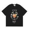 Grenzüberschreitend auf Lager exklusiv Casablanca Doppelgaze reine Baumwolle Unisex T-Shirt Hip-Hop lässig Kurzarm locker Rundhals