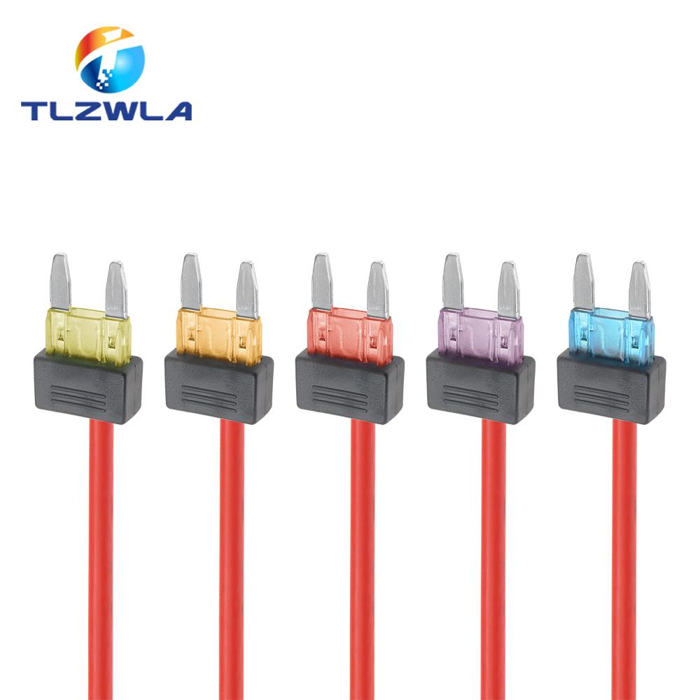 12V 3A 5A 10A 15A 20A Car Fuse Holder Add-a-circuit TAP Adapter Mini ATM APM Blade MINI Simple Safety Device Fuse Holders1