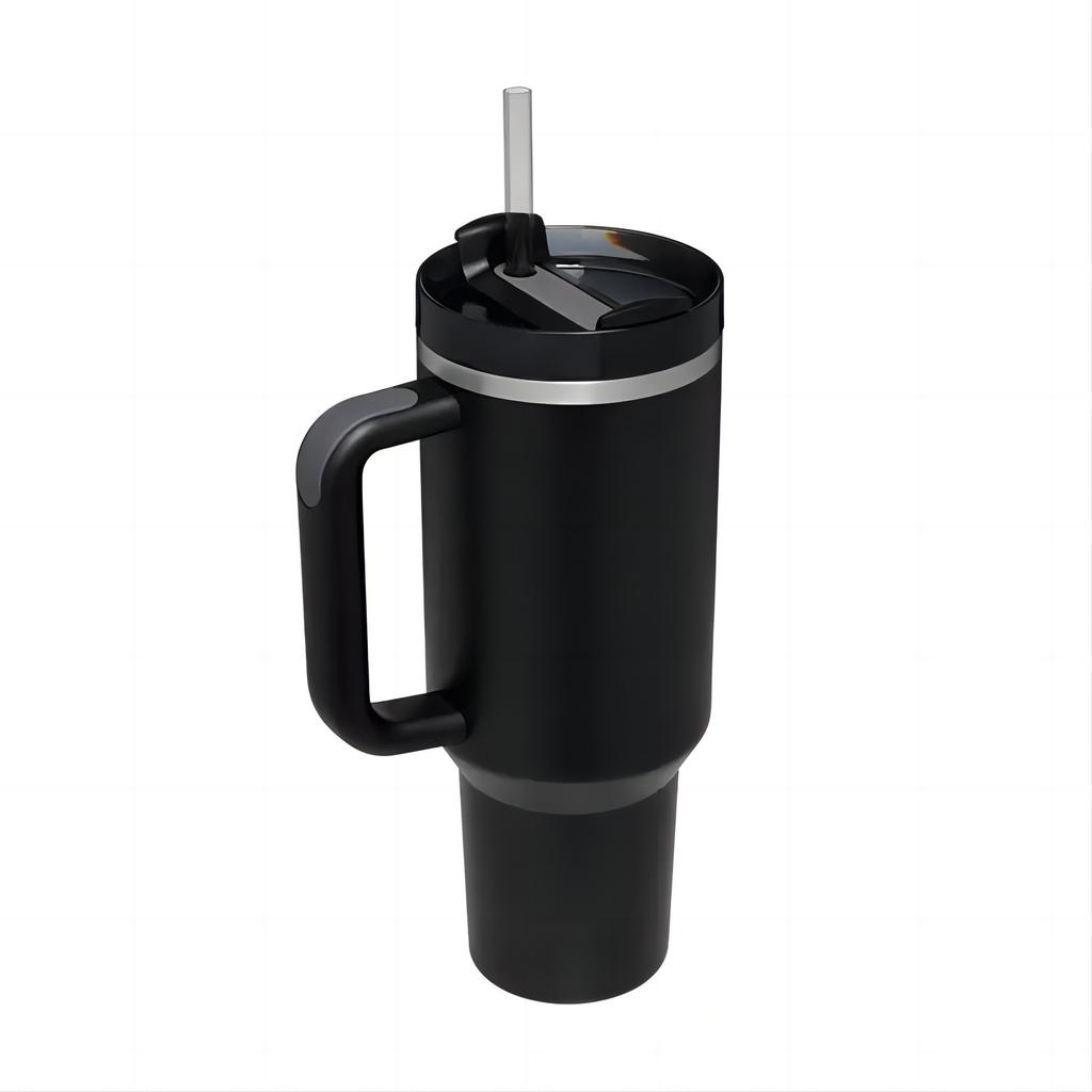 Handle Ice Bully Cup Large Capacity Stainless Steel Thermos Cup with Straw Accompanying Car Cup