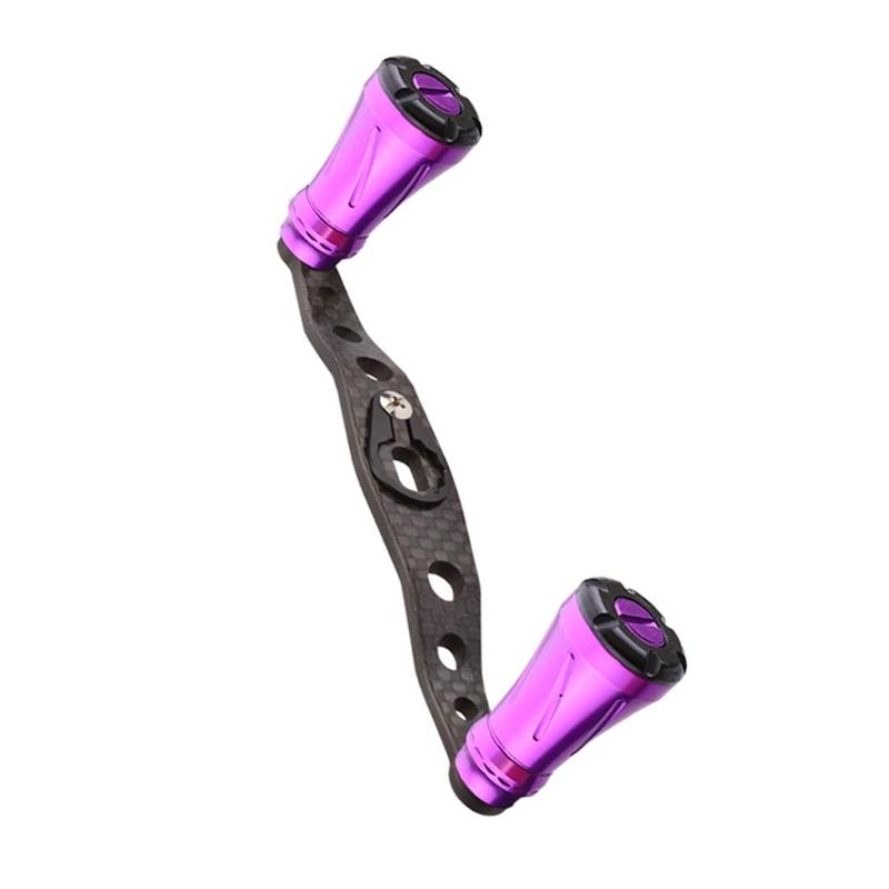 Carbon Fibers Fishing Reel Handle Power Handle Knob Grip Replacement Assembly Part for Baitcasting Fishing Reel Handle 1