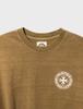 PUNCH DRUNK PARTIES Circle Logo Garment Dyed Tee (Camel)