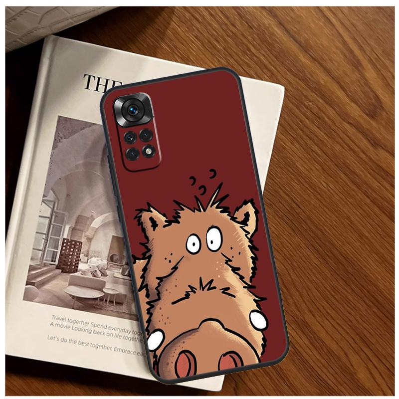 Cute Wild Boar Funny Cartoon Case For Xiaomi Redmi Note 13 9 10 11 12 14 15 Pro Plus Cover For Redmi 15 C 12C 13C 14C 10C