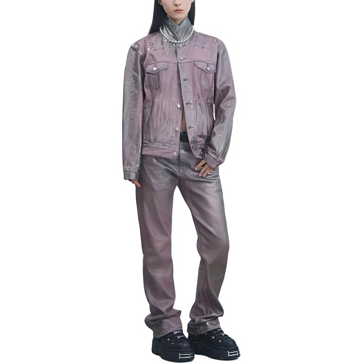 Levis Solid Color Button-Up Multi-Pocket Vintage Work Jacket Men Jacket 72334-0747