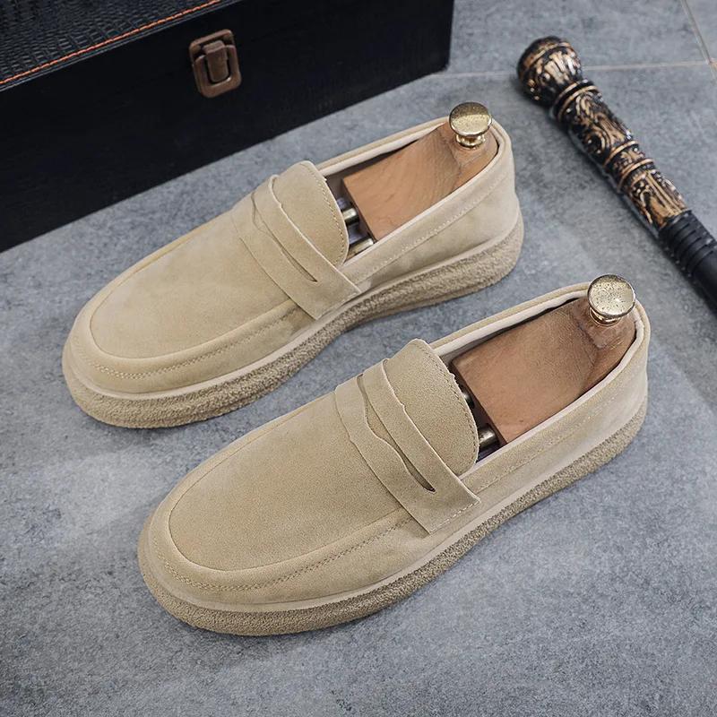 Fashion 2025 Men's Casual Shoes Fashion Business Loafers for Men Formal Shoes Designer Moccasins Lightweight Driving