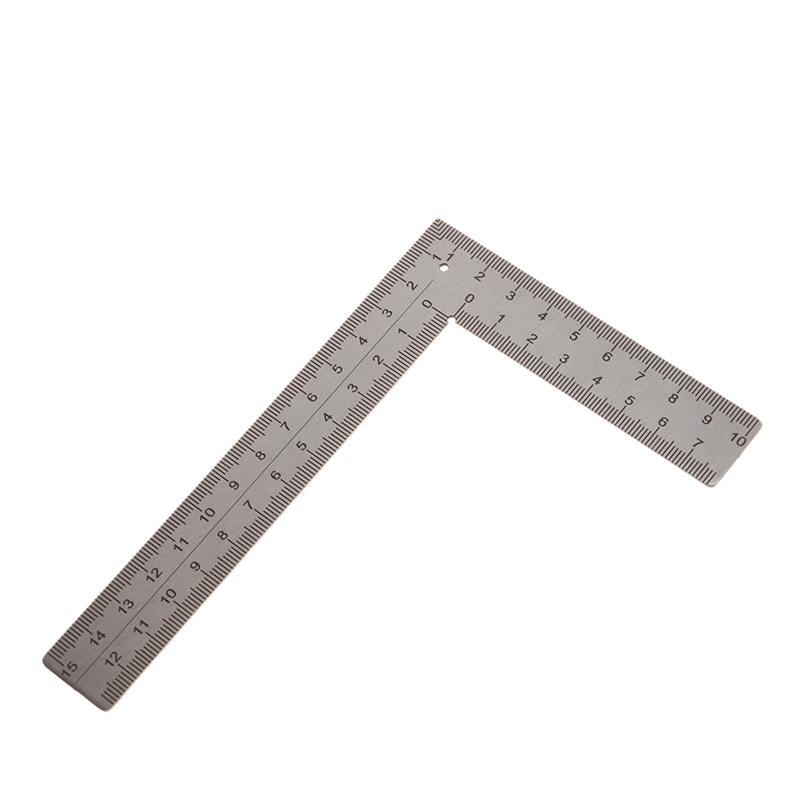 Mini Escuadra T/L Herramienta de Diseño de Medición Acero Inoxidable Escuadra de Ángulo Recto Regla Giratoria de 90 Grados Calibre de Precisión para Construcción y Enmarcado