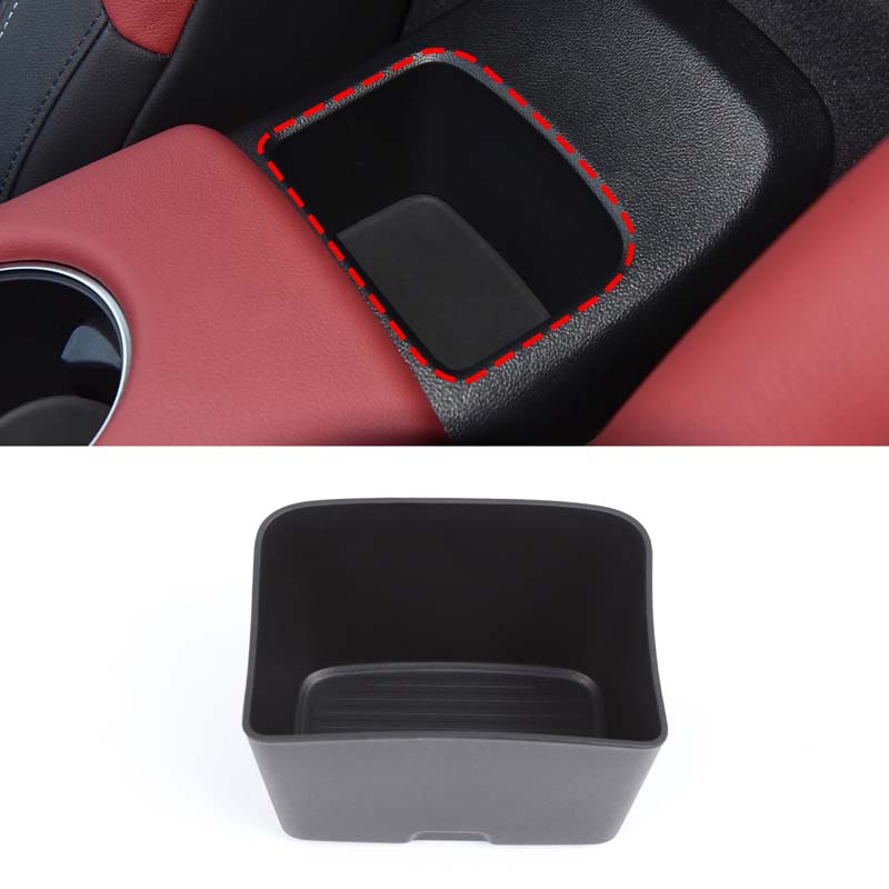 ABS Black Car Center Control Dashboard Storage Box Multifunctional Phone box For Toyota GR Supra A90 2019-2025 Car Accessories