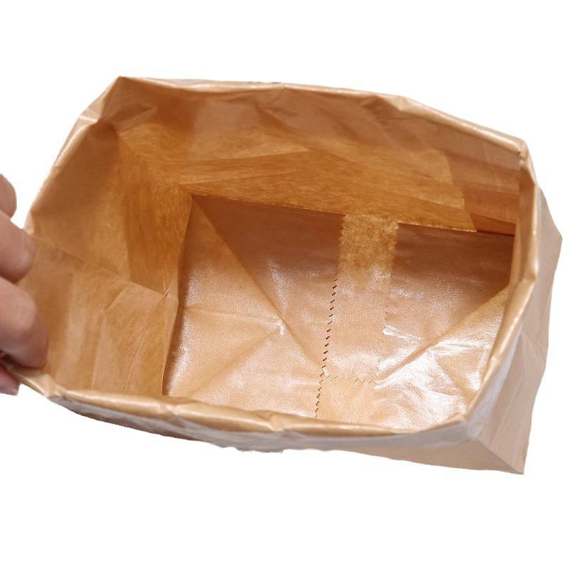 Wasserdichte Aufbewahrungstasche aus Kraftpapier: Ölfest, verdickt für Kühlschrank-Obst, Gemüse, Brot und Takeaway-Verpackung.