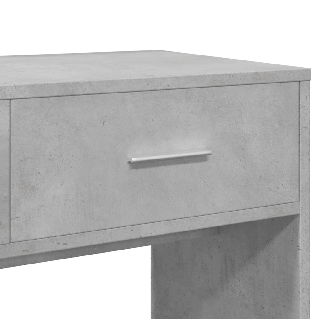 Makeup Table with Mirror Concrete Grey 80 x 39 x 80 cm