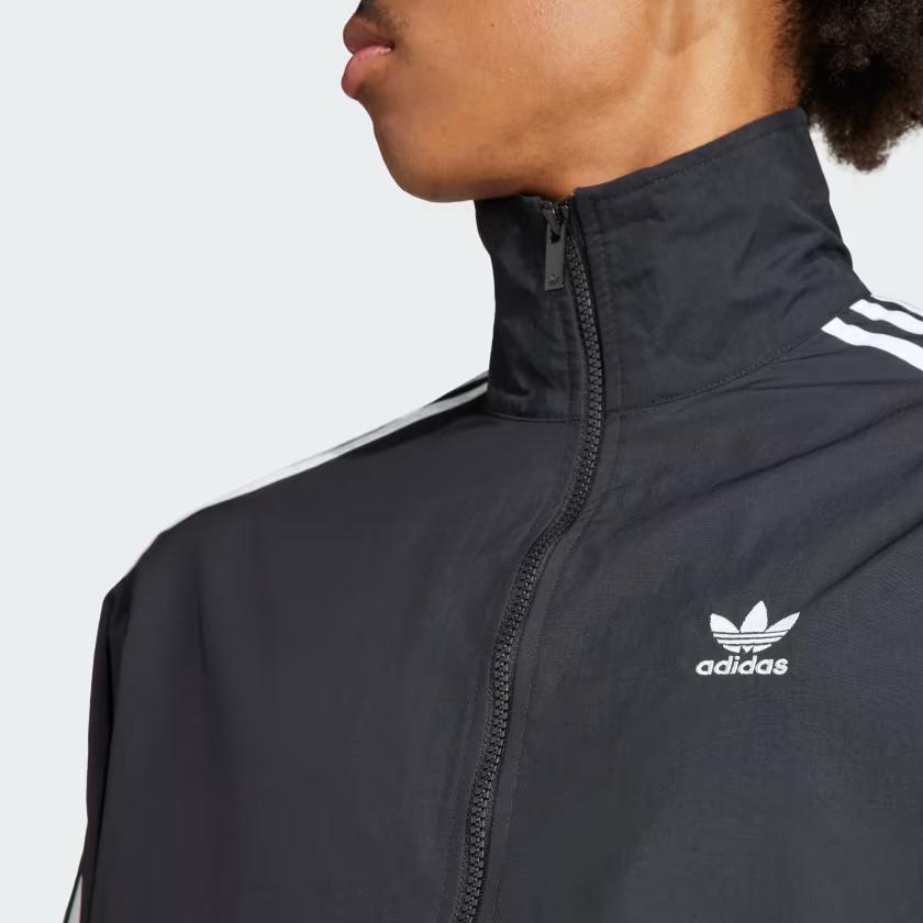 adidas Men's Originals Adicolor Woven Firebird Track Top Black IT2491