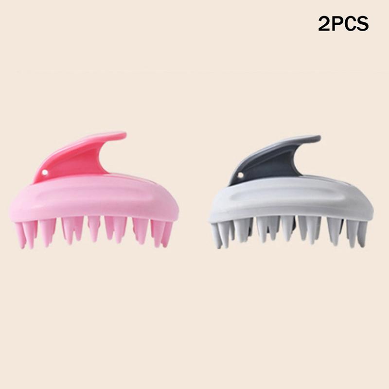 2-In-1 Shampoo Brush Head Scalp Massage Comb Hair Washing Comb Body Massage Brush Bath Shower Brush Salon Hairdressing Tool