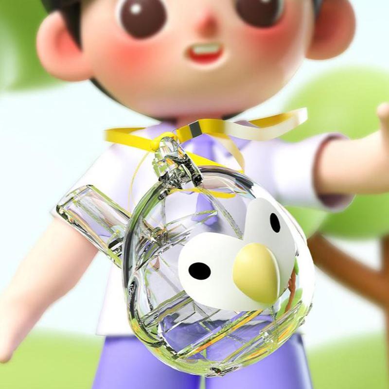 Průhledná Pískací hračka Vodní pták Děti Trénink orálních svalů Výslovnost Specifická píšťalka Nástroje pro trénink výslovnosti