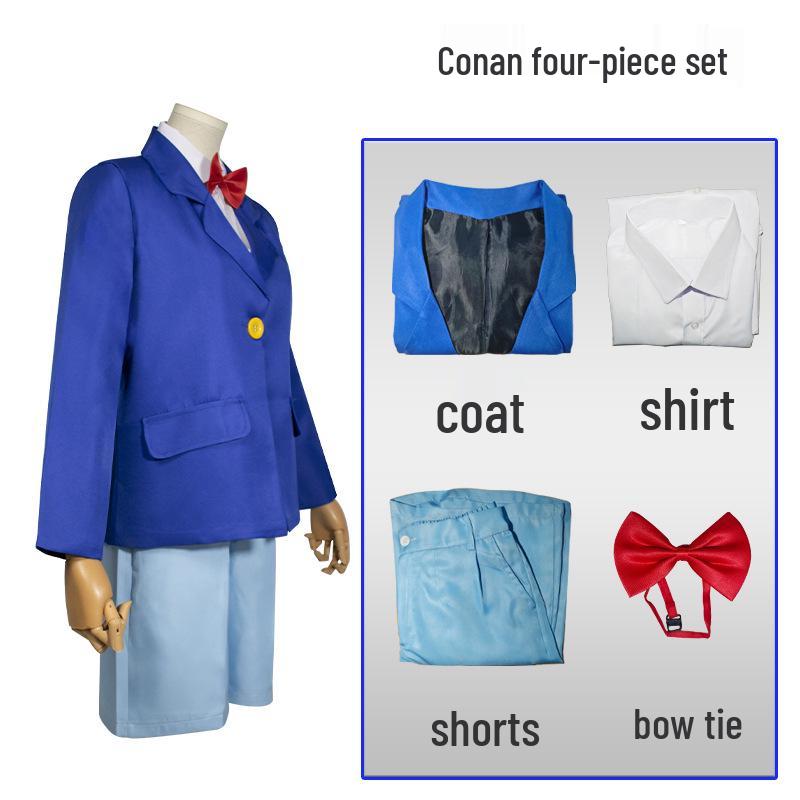 Set Costume Cosplay Anime Conan Ragazzo Adulto & Bambino Disponibile