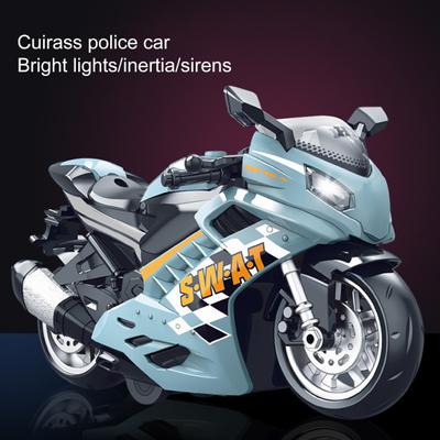 Children Motorcycle Toy Great Detail Lighting Sound Effects Inertial High Simulation