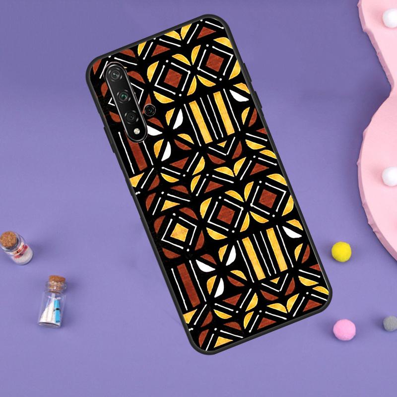 

African Wax Print Design For Huawei Nova Y61 Y60 Y70 Y72 Y73 Y90 Y91 9 10 SE 7i 8i 11i 12i P30 P40 Lite P60 Pro Case Huawei Nova 11i