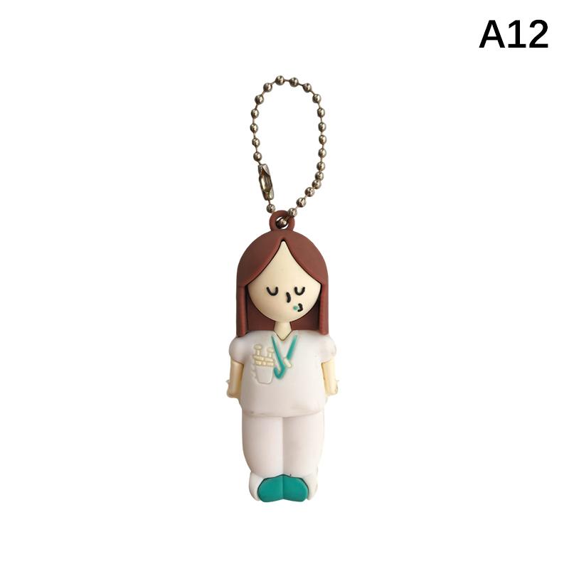 Ampoule Bottle Opener Pendant Soft Gel Ampoule Keychain Syringe-Shaped Nurse Doctor Ampoule Opener Medication Vial Breaker Tool