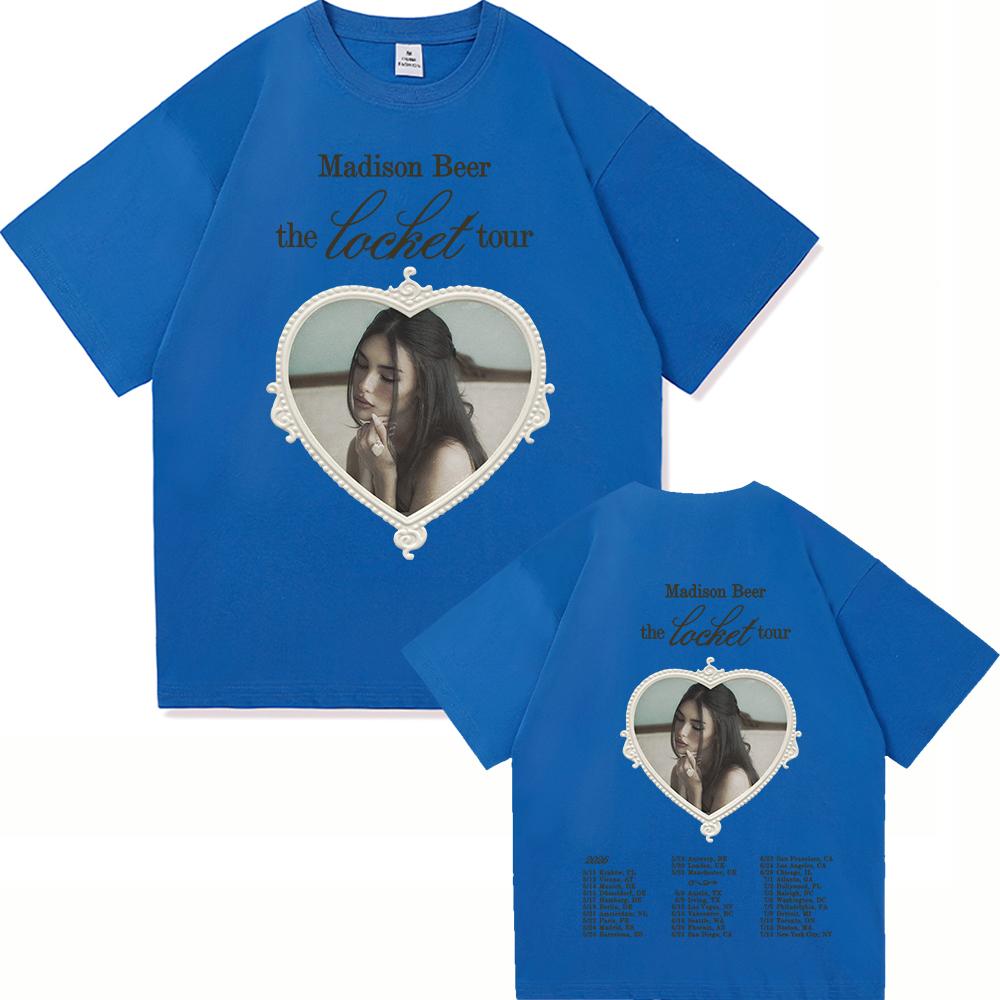 Madison Beer The Locket Tour 2026 Maglietta Moda UomoDonna Abbigliamento Harajuku Top di Alta Qualità T-shirt in Cotone Vintage