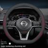 Leder Lenkradabdeckung für Nissan Qashqai Juke Sentra Kicks Xtrail Sentra Versa Altima 2024 2025 2026 Zubehör