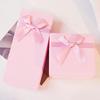 Pink Rectangle Gift Box with Bow for Watch and Cosmetics