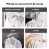 Foldable Clothes Hanger 5 Holes Folding Drying Rack Heavy-Duty Drying Rack 360 Degree Hook Portable Travel Hanger