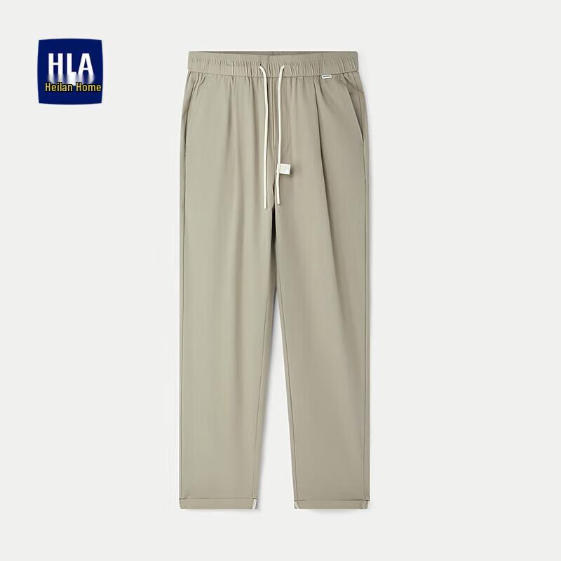 

HLA Men s Soft Cotton Blend Elastic Waist Casual Pants L