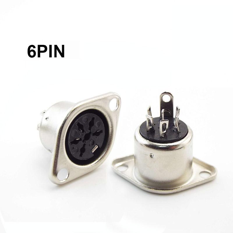 Computer Keyboard Plug 3P 4P 5P 6P 7P 8P DIN S Terminal Connector Female Socket MounTerminal Connector SOLDER