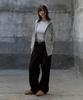 Tonilolenseu Washed Double Knee Pants Black