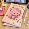 Hello Kitty Heart Notepad: Cute Girly Cartoon Planner with Color Pages