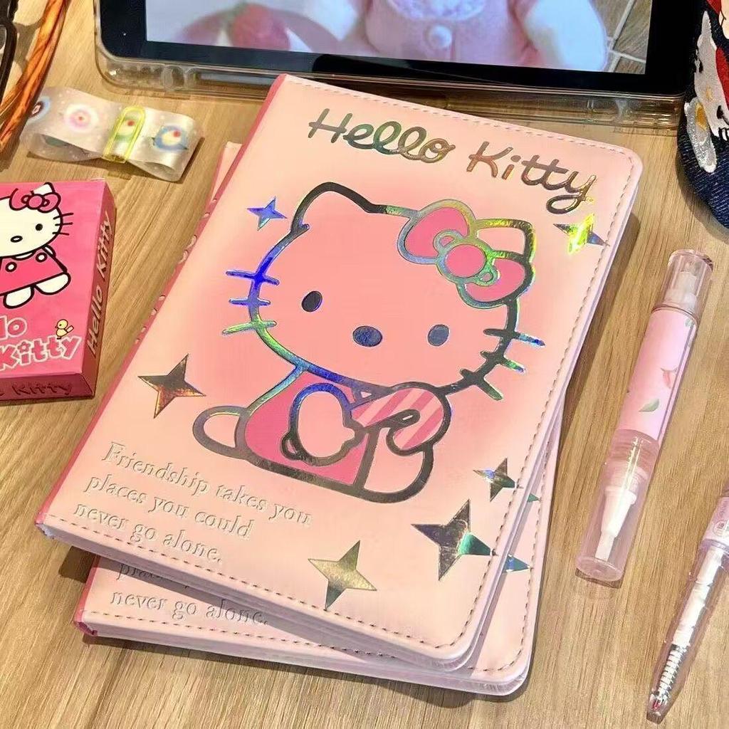 Hello Kitty Heart Notepad: Cute Girly Cartoon Planner with Color Pages