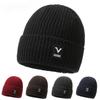 Bonnet en laine pour homme automne et hiver, protège-oreilles chaud, bonnet tricoté, bonnet de ski, bonnet en velours pour jeunes en plein air résistant au froid