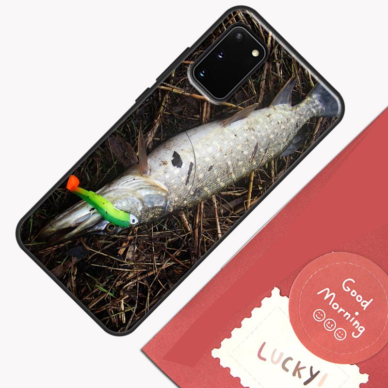 Pike Fish Fishing Bait Phone Case For Samsung Galaxy S24 S26 Ultra S20 S21 S22 S23 S25 Plus S10 S25 FE Cover Shell