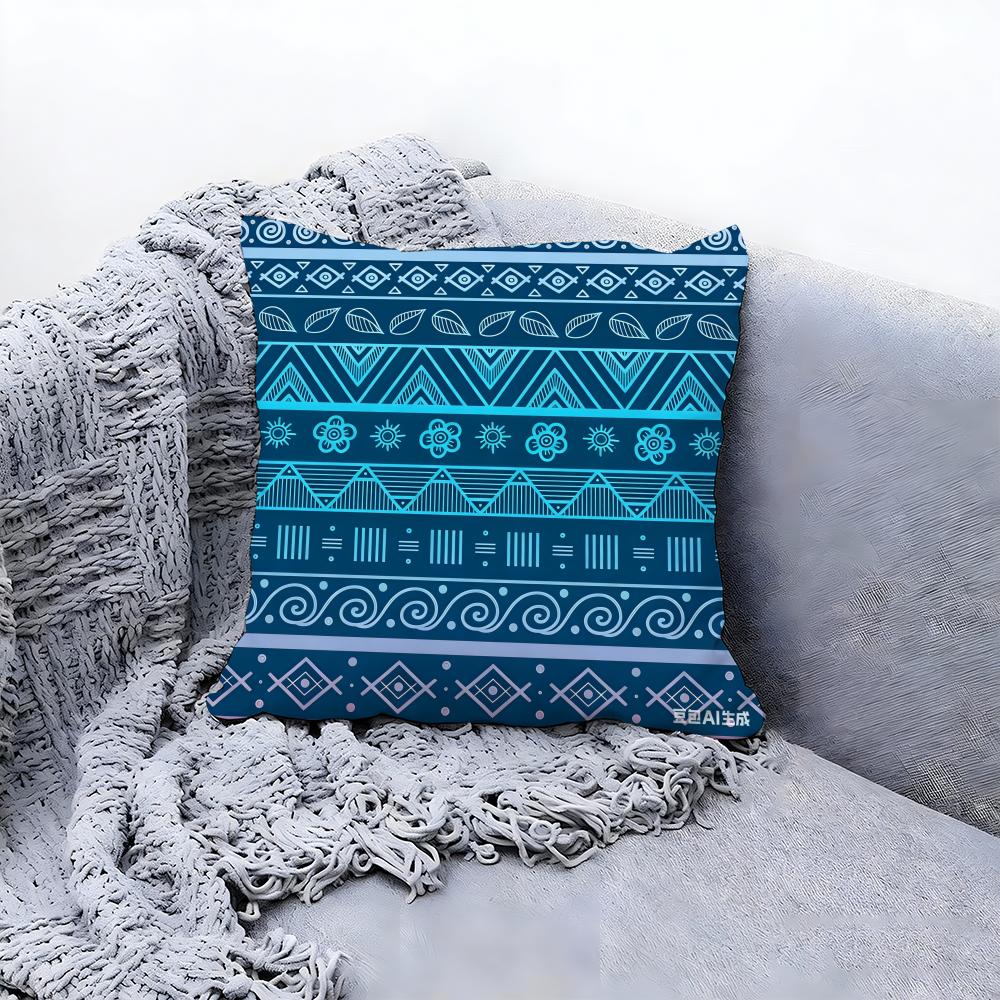 Stylish Creative Print Design Cushion Cover Premium Comfort Reversible Pillow Cove In One Design for Any Room Car Interior