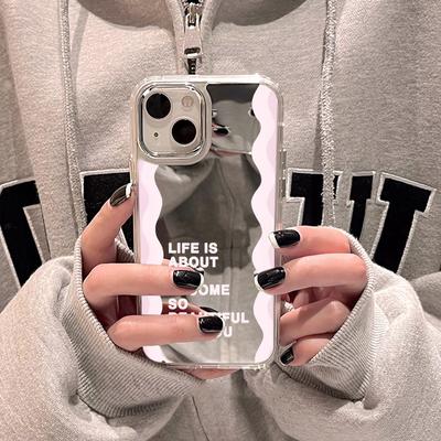 Puzdro na mobilný telefón pre iPhone 11 13 XR 15 Pro Max 12 14 Pro Max Case iPhone 16 XS Max Mirror Ochranné puzdro Mirror Exquisite Cartoon Waterproof
