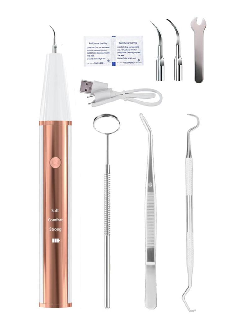 Elektrischer Ultraschall-Zahnreiniger: Entfernt Zahnstein und Plaque, hellt auf und spült für ein gesünderes Lächeln.