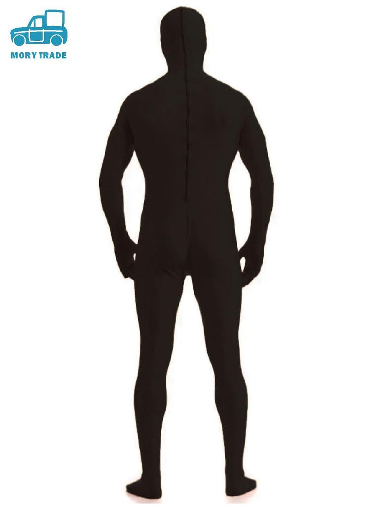 MORYTRADE Rajstopy na całe ciało z twarzą Halloween Czarna dziura, Cosplay, Kostium, 180cm,