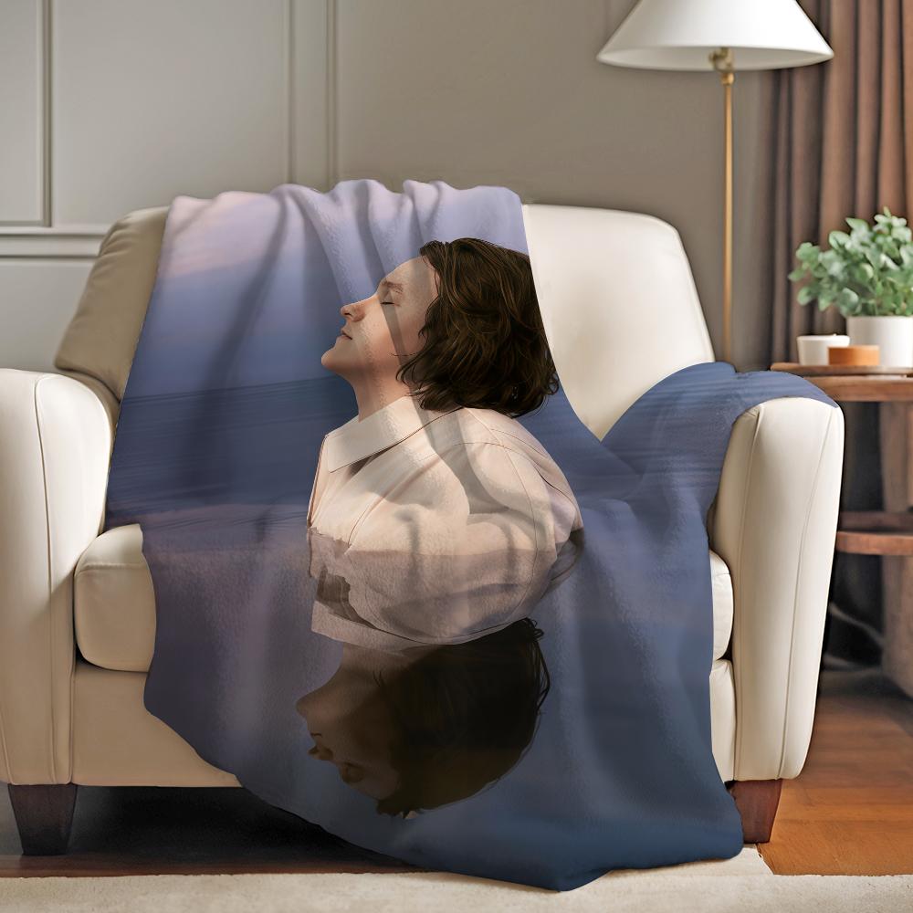Singer L-lewis Capaldi All The Rest EP Blanket Warm And Soft Suitable For Bedroom Living Room Sofa Bed Office Travel Camping