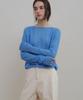 Annies Boat Neck Sheer Knit (Blue)
