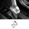 For Toyota Venza 2021-2023 Matte Silver Console Gear Shift Knob Cover Trim 2pcs