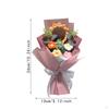 Crochet Flower Bouquet Artificial Finished Home Office Decor Floral