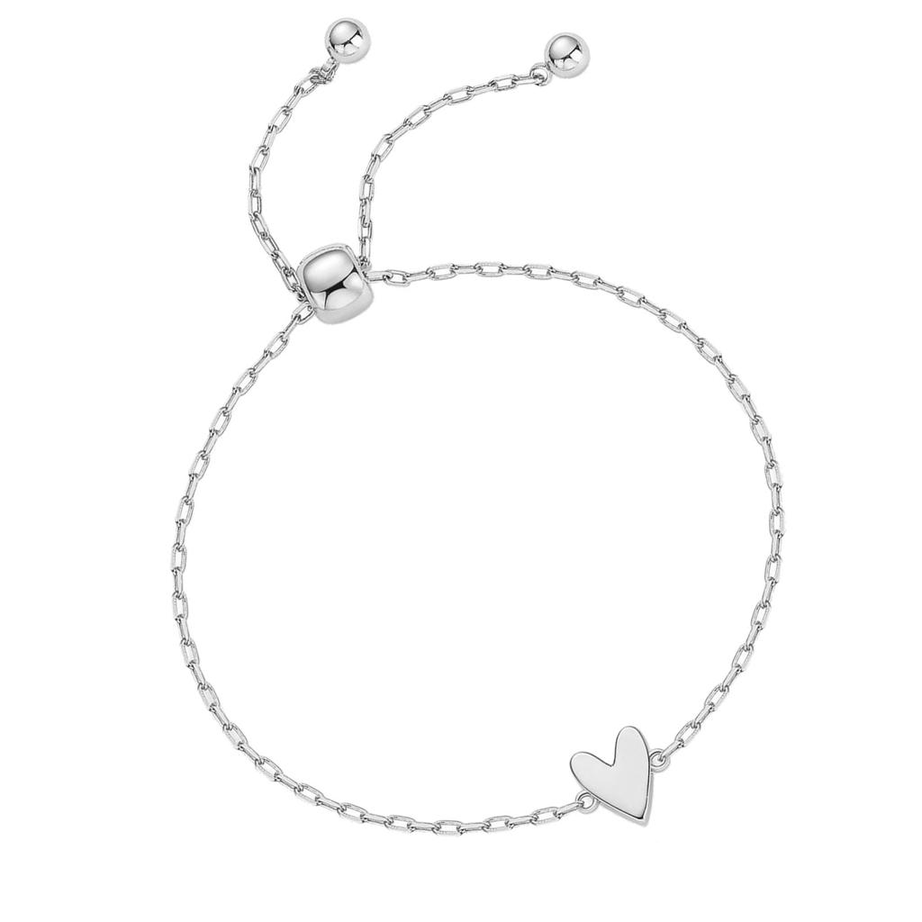 Fashionable Hollow Heart Charm Bracelet Stainless Steel Adjustable Chain Accessory Fashion Jewelry Gift for Her