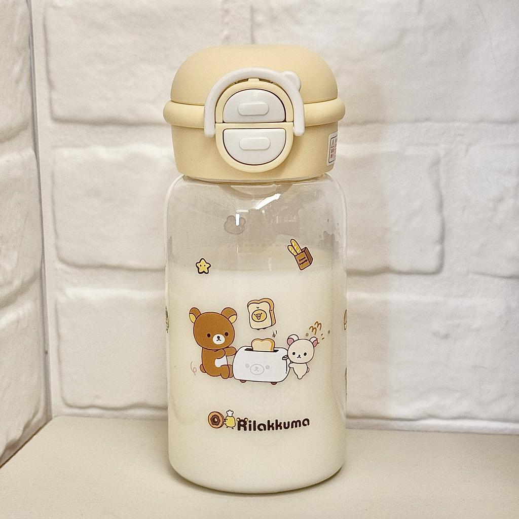 Rilakkuma Kawaii Bear 316 Stainless Steel Insulated Cup Ins Double Mouth Water Cup For Students Large Capacity High Beauty Cute