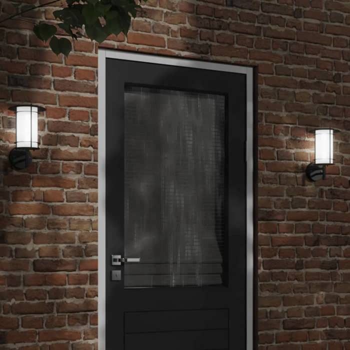 VidaXL Outdoor Wall Light Black Stainless Steel, Outdoor Wall Lighting, Garden Wall Lamp, Wall Sconce 4006288