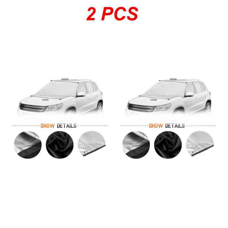 2~5PCS Magnetic Car Front Windscreen Cover Automobile Sunshade Cover Car Windshield Snow Sun Shade Waterproof Car Cover