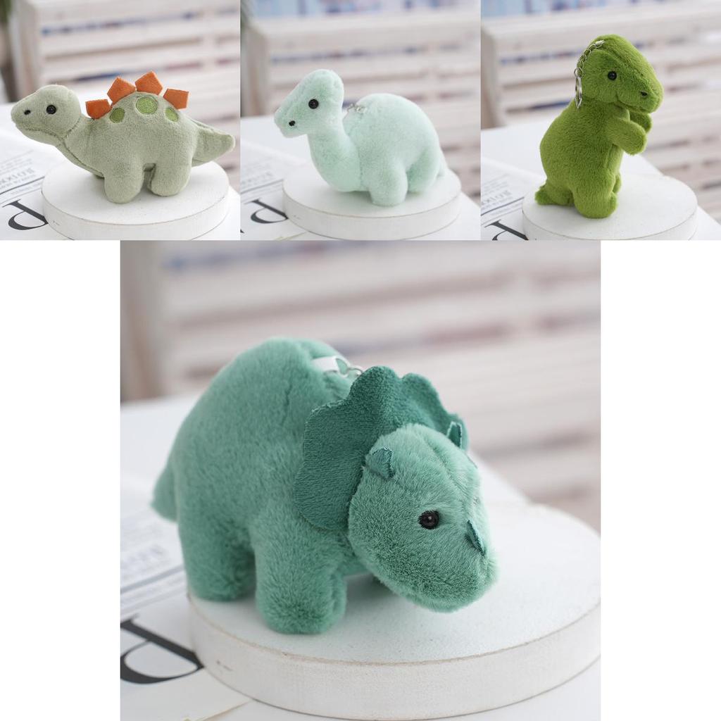 Plush Pendant Dinosaur Toy Car Keychain Doll Stuffed Animal Bag Gift Accessories