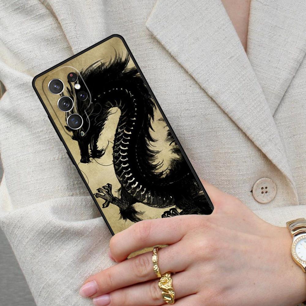 Chinese Dragon SOFT Cell Phone Case for Samsung Galaxy S26 Ultra S25 S24 S23 S22 S21 S20 Note10 Cover