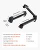 Ski & Snowboard Roof Rack, Carry up to 4 Pairs of Skis or 2 Snowboards, 2 PCS Aluminum Universal Car Roof Rack with Lock & Rubber Padding, Carrier for