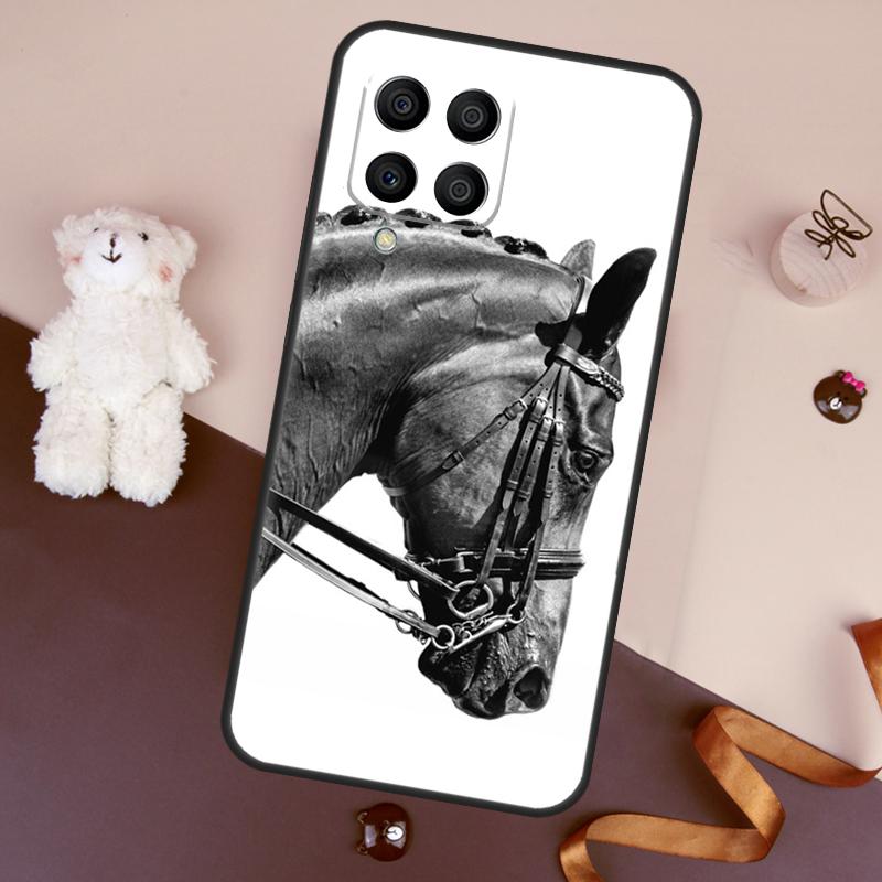 Horse Sketch Case For Samsung Galaxy M32 M52 M14 M54 M13 M33 M53 M56 M36 M16 M31 M11 M12 M35 M55 M15 M06