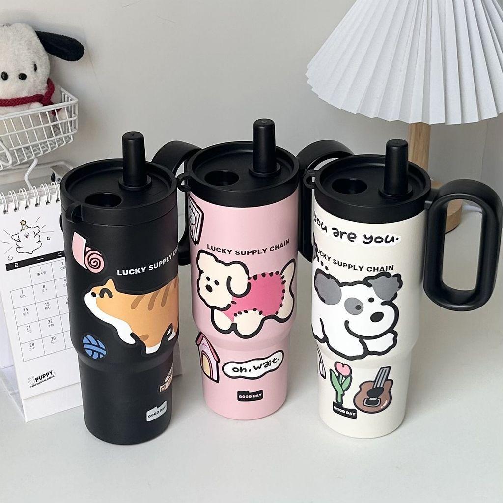 Summer Cooling Water Bottle With Handle 316 Stainless Steel Insulated Cup For Home Outdoor Car Use