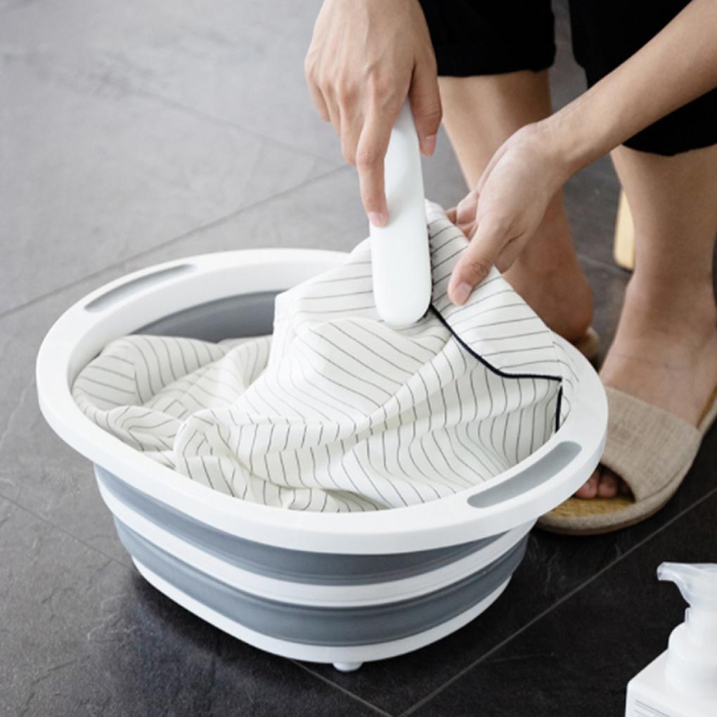 

Умывальник для ног, пластиковый складной многофункциональный телескопический умывальник, большое прочное ведро для стирки одежды, дорожное ведро